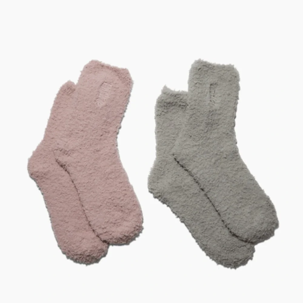 NEW Unhide Softie Sock 2-Pack in Pink and Gray